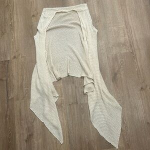 Cream Knot Shaw from Jack - size small
